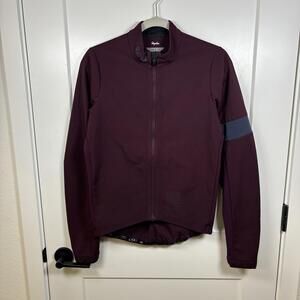 Rapha Pro Team Winter Cycling Softshell Jacket Women's Size L Burgundy Maroon